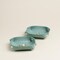 Small Jewelry Tray Set of 2 - Aesthetic Travel Trinket Dish Ring Earring Holder - Emerald Green